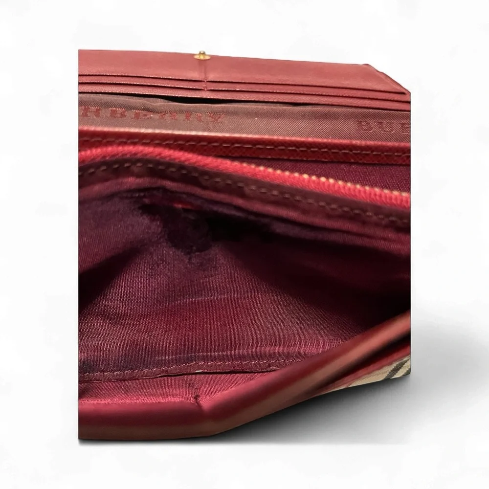 Burberry Nova Check Continental Long Wallet Authentic - Picture 7 of 10